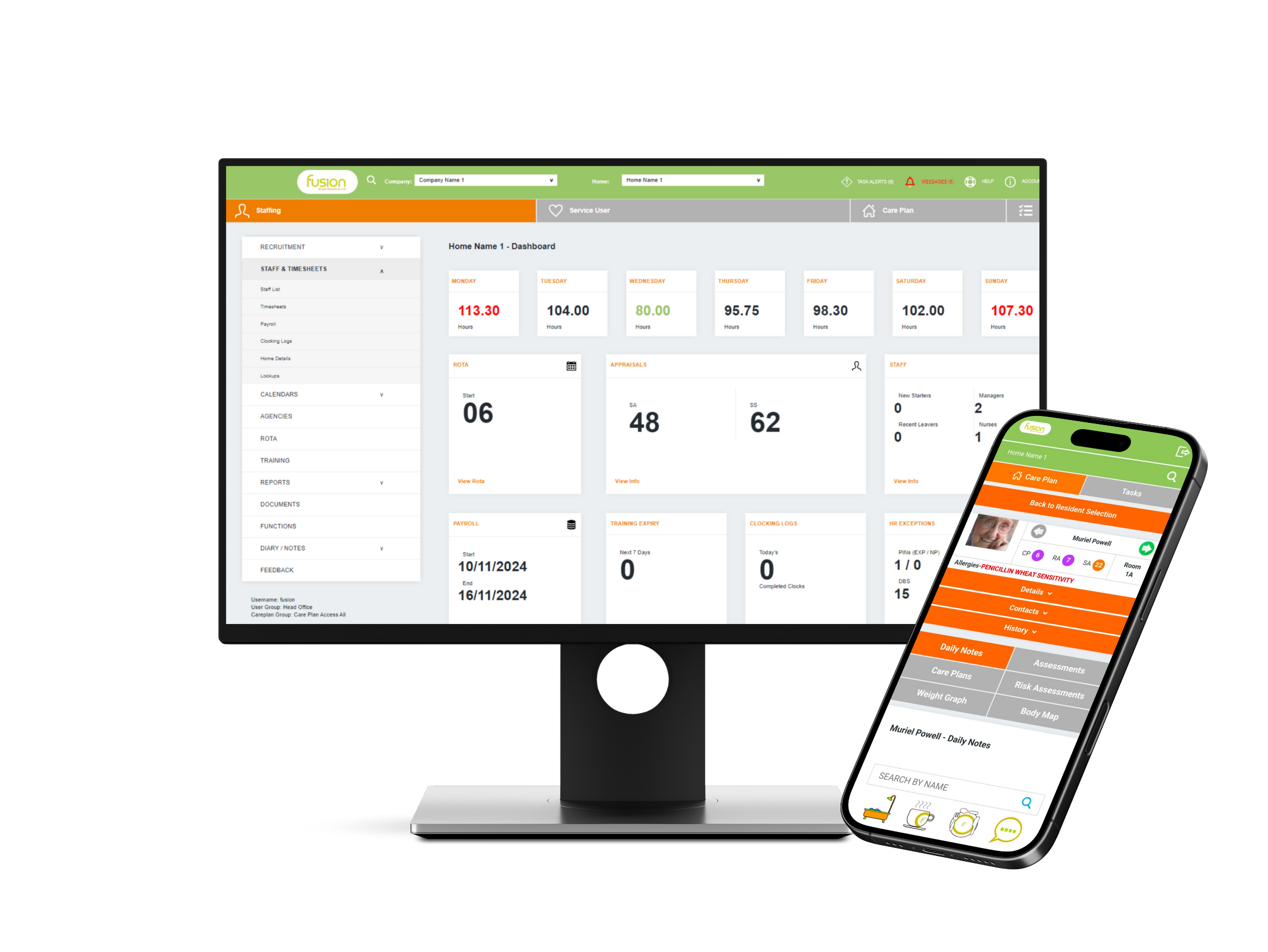 An image of a PC & an iPhone